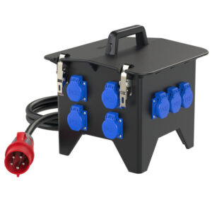 Coffret mobile caoutchouc PCE Spitz – 10 × 2P+T – réf. 9474005