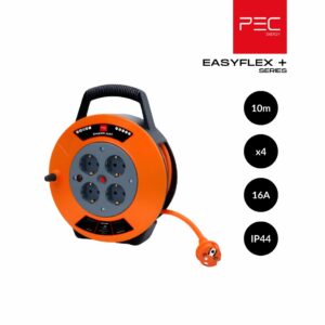 EasyFlex Plus – Enrouleur électrique 10M / 3G1.5mm² / 4 prises