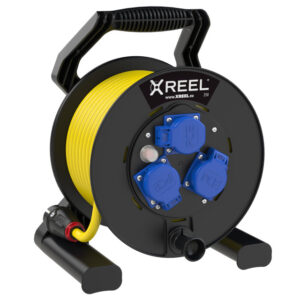 Enrouleur XREEL Ø 250 mm – 3 prises 2P+T, 20 m N07V3V3-F 3G2,5