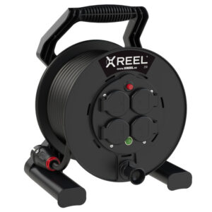 Enrouleur XREEL Ø 250 mm – 4 prises 2P+T, 25 m H05RR-F 3G1,5, IP54 – réf. 9250007-p