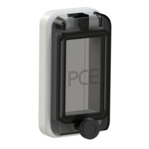 Fenêtre de protection 2 modules IP66/IP67 gris clair