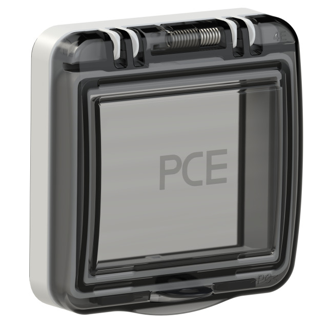 Fenêtre de protection 4 modules IP44/IP54 gris clair
