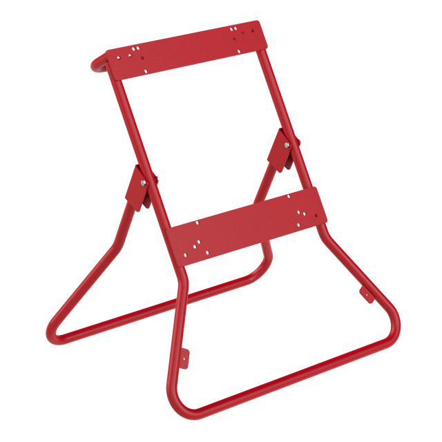 Support pliant pour coffret, revêtement poudre RAL 3000