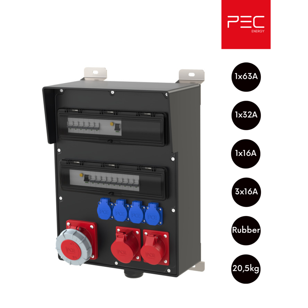 WallProx-XL – Coffret de distribution électrique en caoutchouc massif